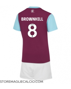 Burnley Josh Brownhill #8 Maglia Gara Casa Repliche 2024-25 Bambino Maniche Corte Burnley Josh Brownhill #8 Maglia Gara Casa Repliche 2024-25 Bambino Maniche Corte